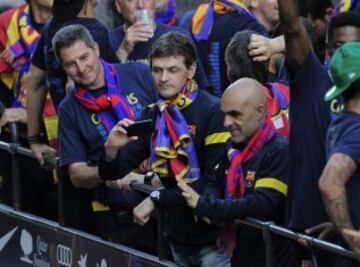 Tito en la celebración del Título de Liga de 2013.