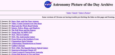 Qué pasó en el Espacio el día que naciste: la NASA te lo recuerda