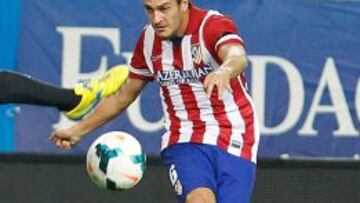 Koke, sacando una falta
