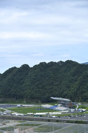 Iwate. 16.334 espectadores. Abrió sus puertas en 2018 para ser sede del Mundial tras quedar gravemente afectado por el terremoto de Tohoku en 2011. Es la que dispone de menos aforo.