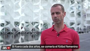 Ceferin: “El Mundial cada 2 años es una mala idea y no sucederá, se comería al fútbol femenino”