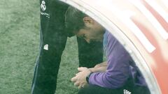 Morata dio el susto en el entrenamiento