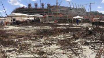 PLAZOS JUSTOS. Los estadios brasileños van con retraso.