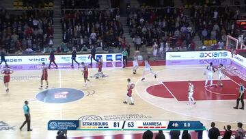 Primera derrota del Manresa en la Basketball Champions League