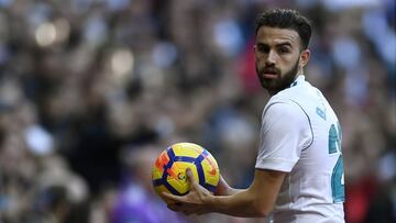 Borja Mayoral, con la camiseta del Real Madrid.