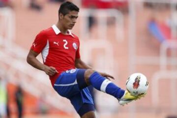 Felipe Campos jug&oacute; casi todos los partidos en la zaga de Chile Sub 20.