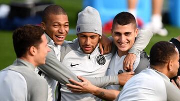 Mbapp&eacute;, Neymar y Verratti.