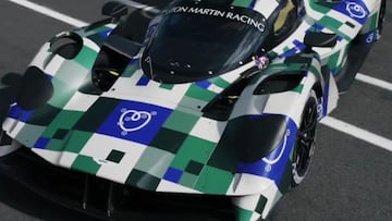 Aston Martin Valkyrie LMH durante los test.