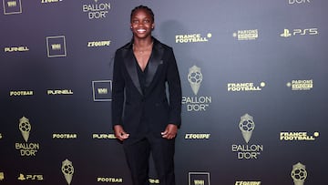 Linda Caicedo durante la gala del Balón de Oro 2023.