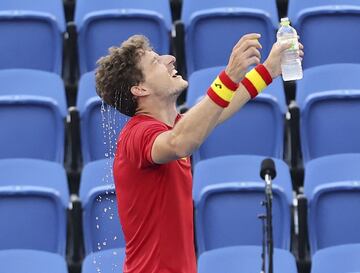 Así celebró Pablo Carreño la medalla de bronce