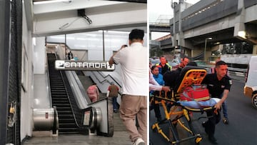 12 usuarios caen de las escaleras eléctricas de la estación Ciudad Deportiva en la Línea 9 del Metro CDMX.
