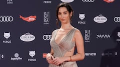 La modelo y actriz Lola Rodríguez en la gala de los Premios Feroz.