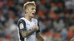 Daniel Wass con el Valencia. 