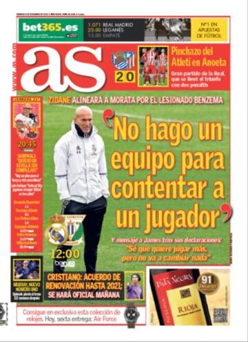 Las portadas de AS de noviembre