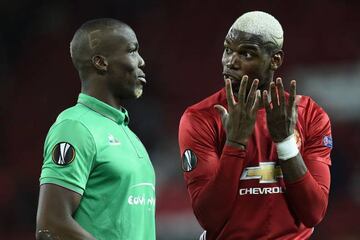 Saint-Etienne's French defender Florentin Pogba and his bother Paul.