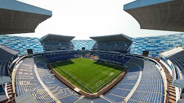 General view Stadium during the round one second leg match between Cruz Azul and Vancouver FC as part of the CONCACAF Champions Cup 2026, at Cuauhtemoc Stadium on February 12, 2026 in Puebla, Mexico.