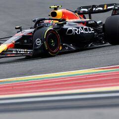 Checo Pérez finalizó en el segundo lugar en el GP de Bélgica