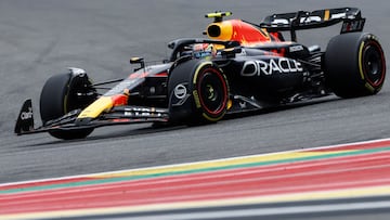 Checo Pérez finalizó en el segundo lugar en el GP de Bélgica