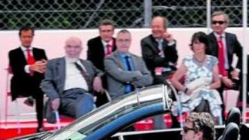 <b>EL PROTAGONISTA. </b>Fernando Alonso acaparó todo el interés en el evento de ayer en Barcelona.