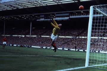 En la final del Mundial de Inglaterra 1966 disputado entre Alemania e Inglaterra, el inglés Hurst disparó el balón y pegó en el larguero. Botó en la raya y el árbitro, el suizo Gottfried Dienst, lo consideró un gol legal.  