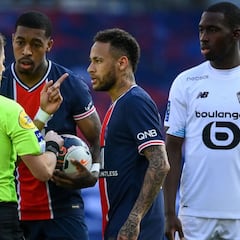 El Lille asalta al PSG, le quita el liderato y Neymar acaba expulsado