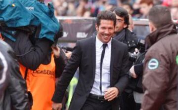 Simeone antes del partido.