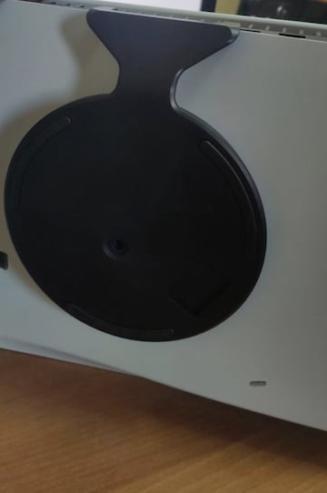 Con el soporte también, pero ahora en horizontal.