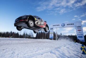 Henning Solberg (Ford Fiesta WRC). Rally de Suecia 2012.