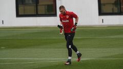 Cillessen, durante un entrenamiento.