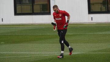 Cillessen, durante un entrenamiento.