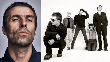 Im&aacute;genes de Liam Gallagher y de la banda Radiohead.