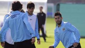 <b>GRAN PRUEBA. </b>Agüero aún no sabe con quien jugará en punta.