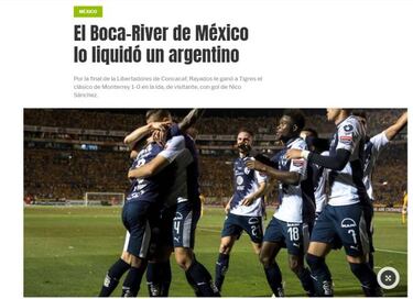 Prensa argentina: Final Regia es el Boca-River de México