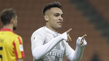 Lautaro Mart&iacute;nez con el Inter. 