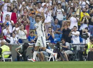 Raúl during the Real Madrid legends friendly with Roma at the weekend.