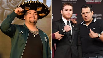 Andy Ruiz, Canelo &Aacute;lvarez y Eddy Reynoso.