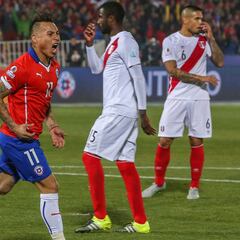 El invicto de Chile ante Perú en semifinales de Copa América