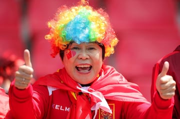 Las mejores imágenes de los aficionados desplazados a la Copa Mundial Femenina de Fútbol celebrada en Francia para animar a sus respectivas selecciones.)