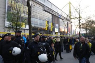 Seguridad en el entorno del estadio.