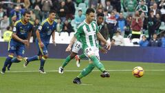 Rub&eacute;n Castro durante el partido entre el Betis y el Celta