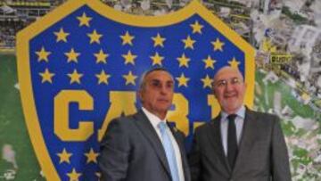 Alejandro Blanco con Óscar Moscariello, vicepresidente de Boca.