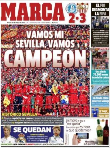 Portadas de la prensa deportiva