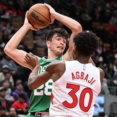 Mazzulla: “Lo que hago por ahora es gritar a Hugo González en español”