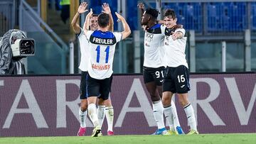 Atalanta celebrando.