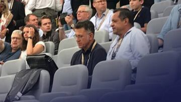 El técnico de la Selección Mexicana estuvo presente en el duelo entre los teutones y Arabia Saudita en el Bay Arena.