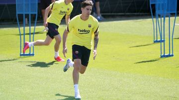 Álex Collado, en un entrenamiento.