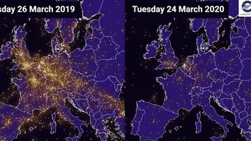 Impacta: la diferencia del tráfico aéreo en 2019 y 2020