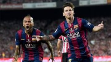 Alves: "Prefiero que Messi no llegue a tiempo contra Brasil"