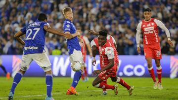 Partido de Liga BetPlay entre Millonarios e Independiente Santa Fe.