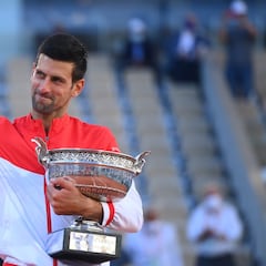 Djokovic se queda a un título de Grand Slam de Nadal y Federer